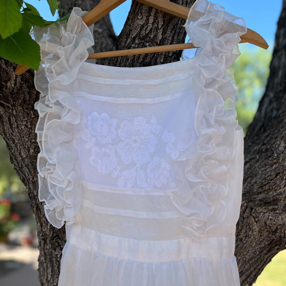 Vintage Albert Nipon White Dress - Rare Find